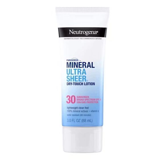 Neutrogena® Mineral Ultra Sheer® Dry-Touch SPF 30 Sunscreen Lotion - Travel Size - Picture 1 of 3
